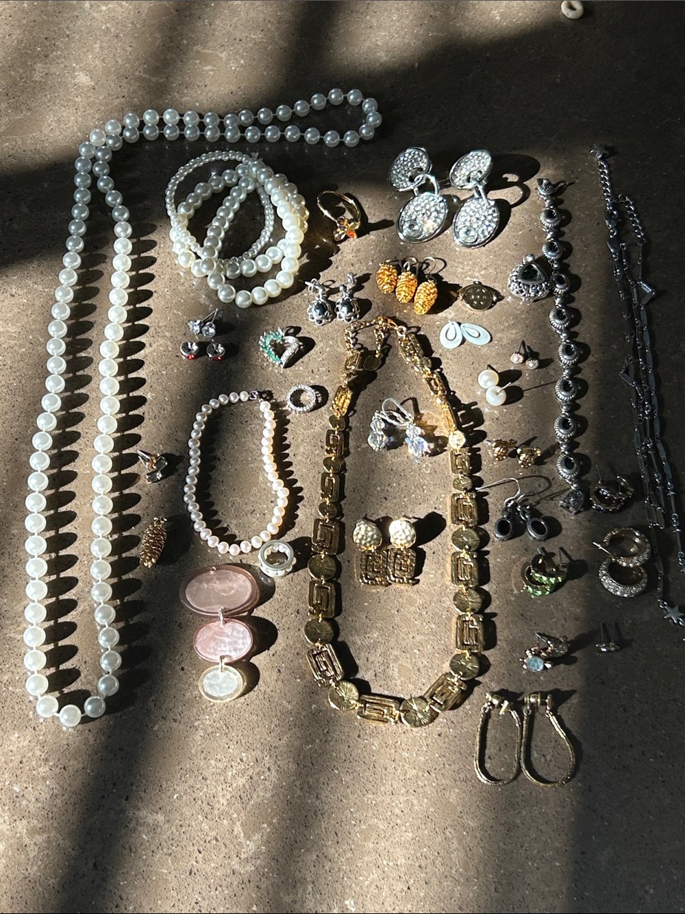 Vintage & Modern Jewelry Reseller Lot Mixed Estate Statement Necklaces Earrings